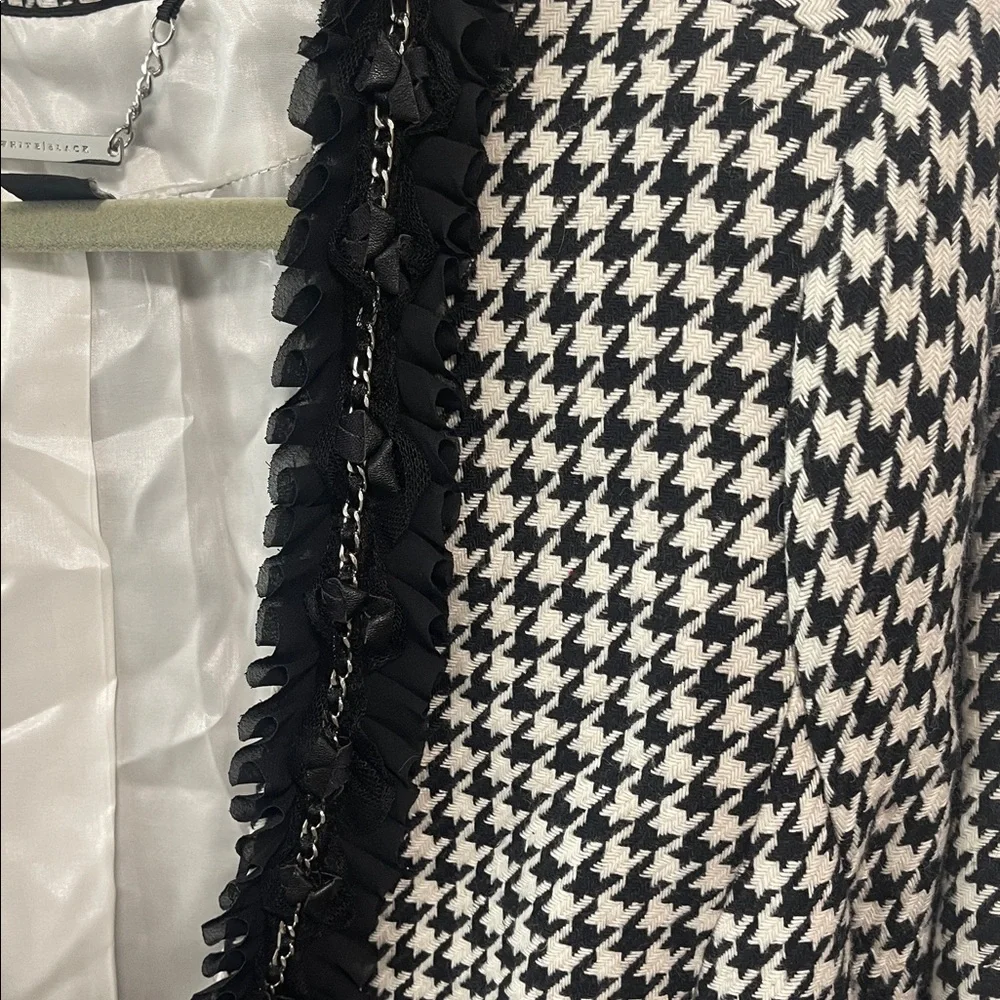 WHBM Ruffled Houndstooth Jacket - Picture 5 of 5